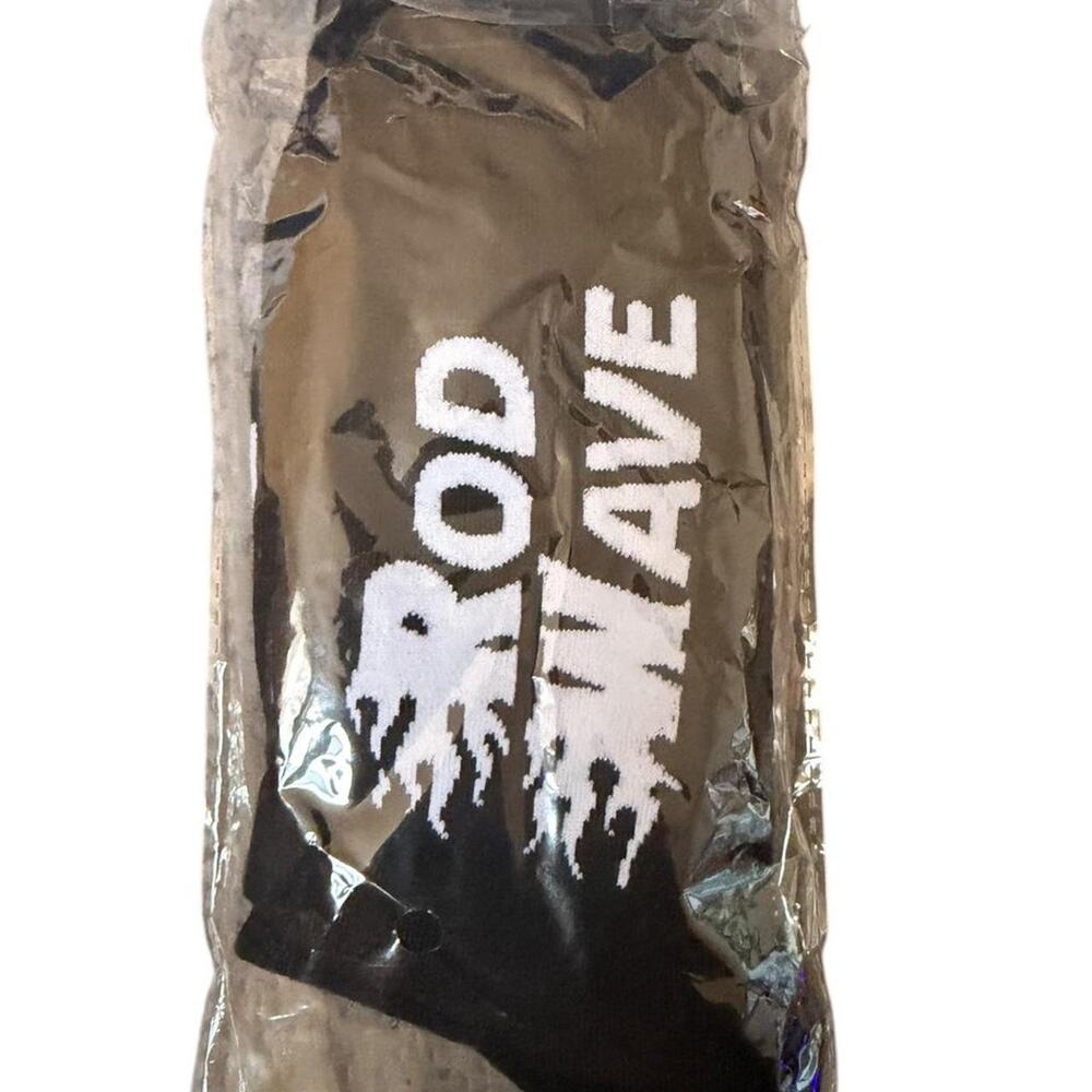 Rod Wave Black Checkered Fanwear Crew Socks One Size